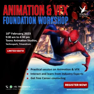 Toonz Academy  hosted a FREE One-Day Workshop on Animation and Visual Effects!
