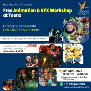 Join us on April 18th at Toonz Academy for a day filled with learning and inspiration!
